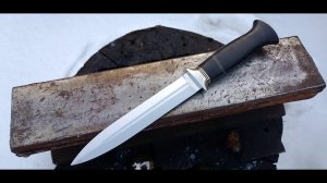 Как сделать нож кинжал из стального шара