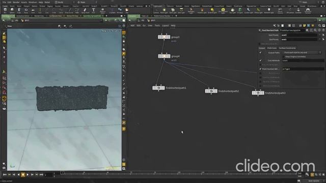 1. Процедурные UV на стене скалы.