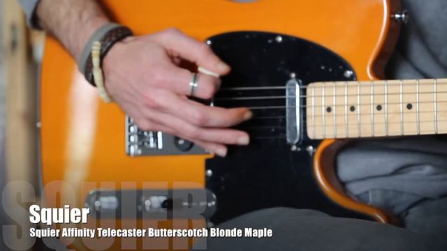 Squier Affinity Telecaster Butterscotch Blonde Maple смотреть онлайн