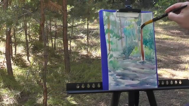 Художник и вдохновение. Размышление на пленэре. смотреть онлайн