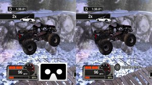Monster Jam B 3D VR video 2 3D SBS VR box google cardboard