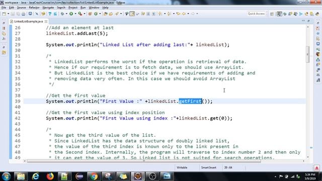 Java Crash course | 15 | Linked list Explained | Tamil