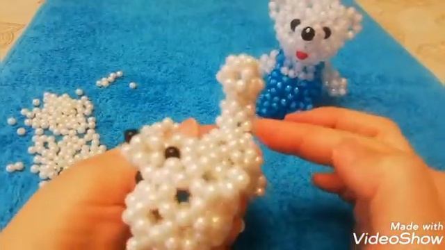 DIY Figurine "Bear" from beads ?. Part #3. DIY Фигурка "Мишка" из бусин ?. Часть #3. смотреть онлайн