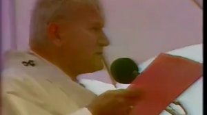 Jean Paul II au Bourget (Paris) en 1980