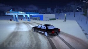 Ночной дрифт на BMW Е38 по Black Russia