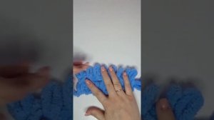 Вязание без спиц и крючка из пряжи ALIZE PUFFY Схема "Косичка"