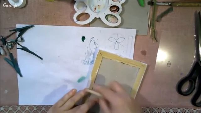 Цветы из кожи: Рамка и фон для панно с подснежниками из кожи смотреть онлайн
