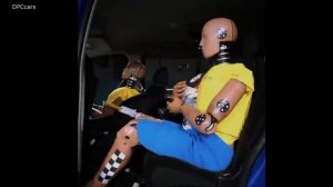 Passengers With No Seat Belt in Rear Seats Crash Test