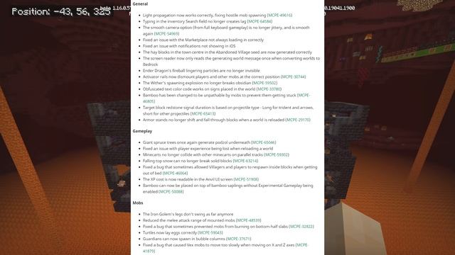 Minecraft Bedrock BETA 1.16.0.57 OUT NOW ! BASTIONS & STRIDERS [ Change Log ] MCPE / Xbox / Windows смотреть онлайн
