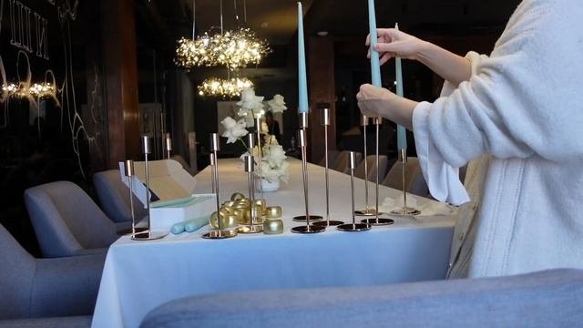 декорирование стола для свадебного ужина #декоратор #свадьба #сервировкастола #закулисье