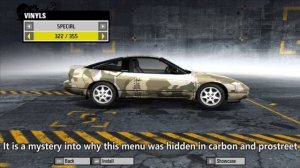Need For Speed Prostreet: Hidden Special Vinyl Menu (Download In Description)