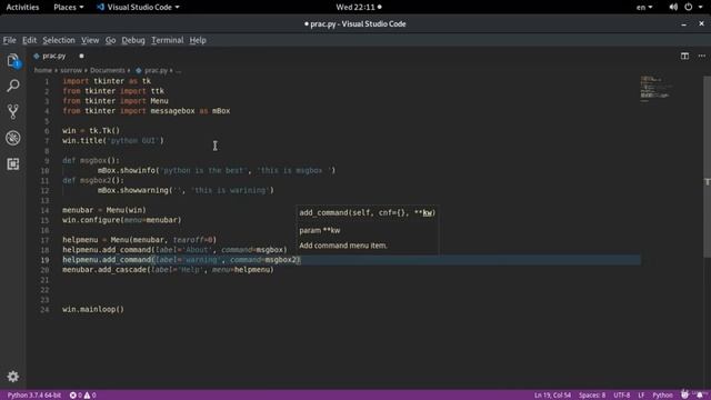 Message Boxes with TKinter - Python Tkinter GUI Tutorial || Must Watch - English