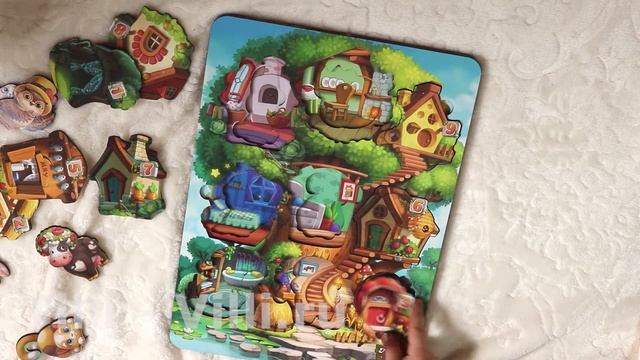 Сортер "Где чей домик на дереве?" смотреть онлайн