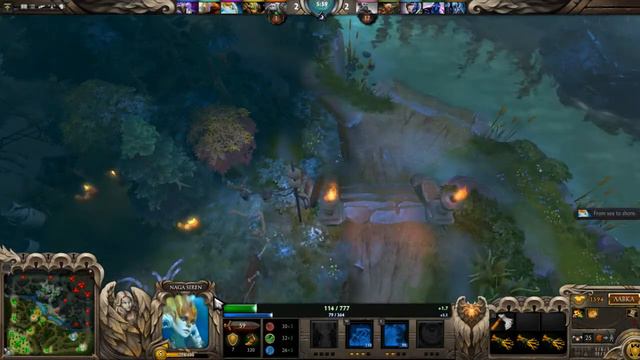 Dota 2 - Испытание всех героев: Naga Siren смотреть онлайн