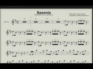 Techcrasher ft Syntheticsax - Saxonia (sheet music  for saxophone alto & tenor)