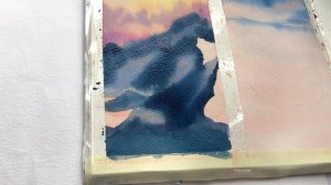 Painting Mountain with Watercolor| Tutorial