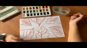 Мастер-класс для детей по рисованию "Осенний листопад"