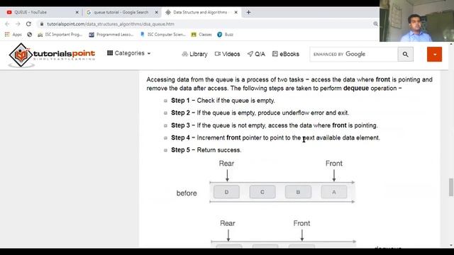 ENQUEUE DEQUEUE CLASS XII смотреть онлайн