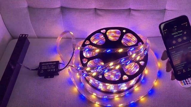 AC110V 328ft Waterproof Color Chase Snowflakes Music LED Tape Lights For LED Christmas Lighting смотреть онлайн