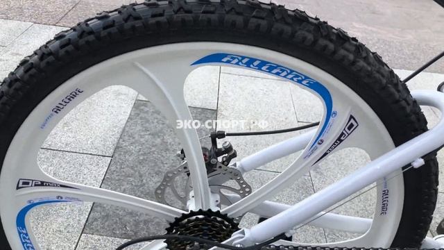 Велосипед БМВ Х-6 белый складной на литых дисках смотреть онлайн