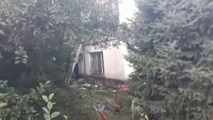 Частный дом горит в мкр. "Тау самалы" в Алматы, 10.07.2019