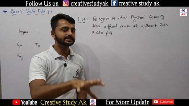 Fields | Scaler & Vector Fields | Bsc 1st year Physics | Scalar and Vector field Bsc physics | By A