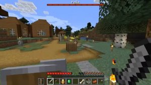 Minecraft #5 выживание в деревне (рейд разбойников)