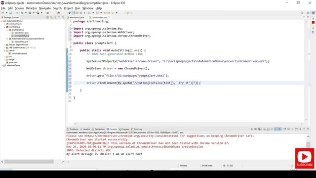 #22 Alerts in Selenium | How to Handle Alerts in selenium