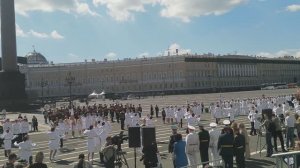 ВЫПУСК НА ДВОРЦОВОЙ ПЛОЩАДИ 2024г. Сыны Отчизны (муз.Д.Елагина, сл.М.Чекина)