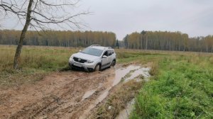 Дастер 2021 в действии. Пробираемся по пересечёнке к Калужским нарзанам.