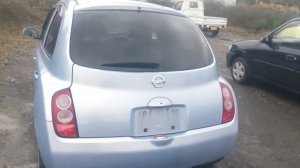 Видео-тест автомобиля Nissan March (серо-голубой, К12, CR14-DE, 2002)