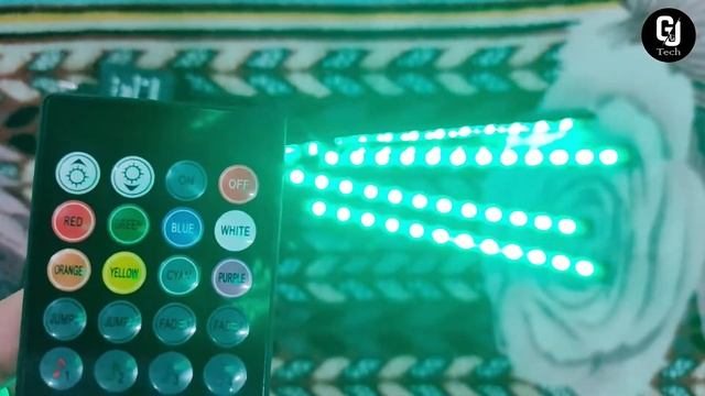 Car Atmosphere Light ??| Automobile Atmosphere Lamp Unboxing And Installation | GJ Tech.