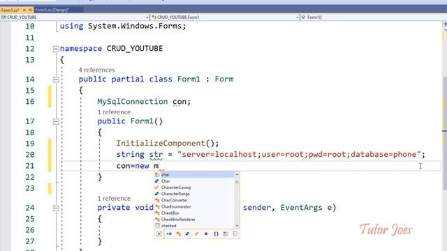 Database Connection MySQL ConnectionString in in C# Tamil