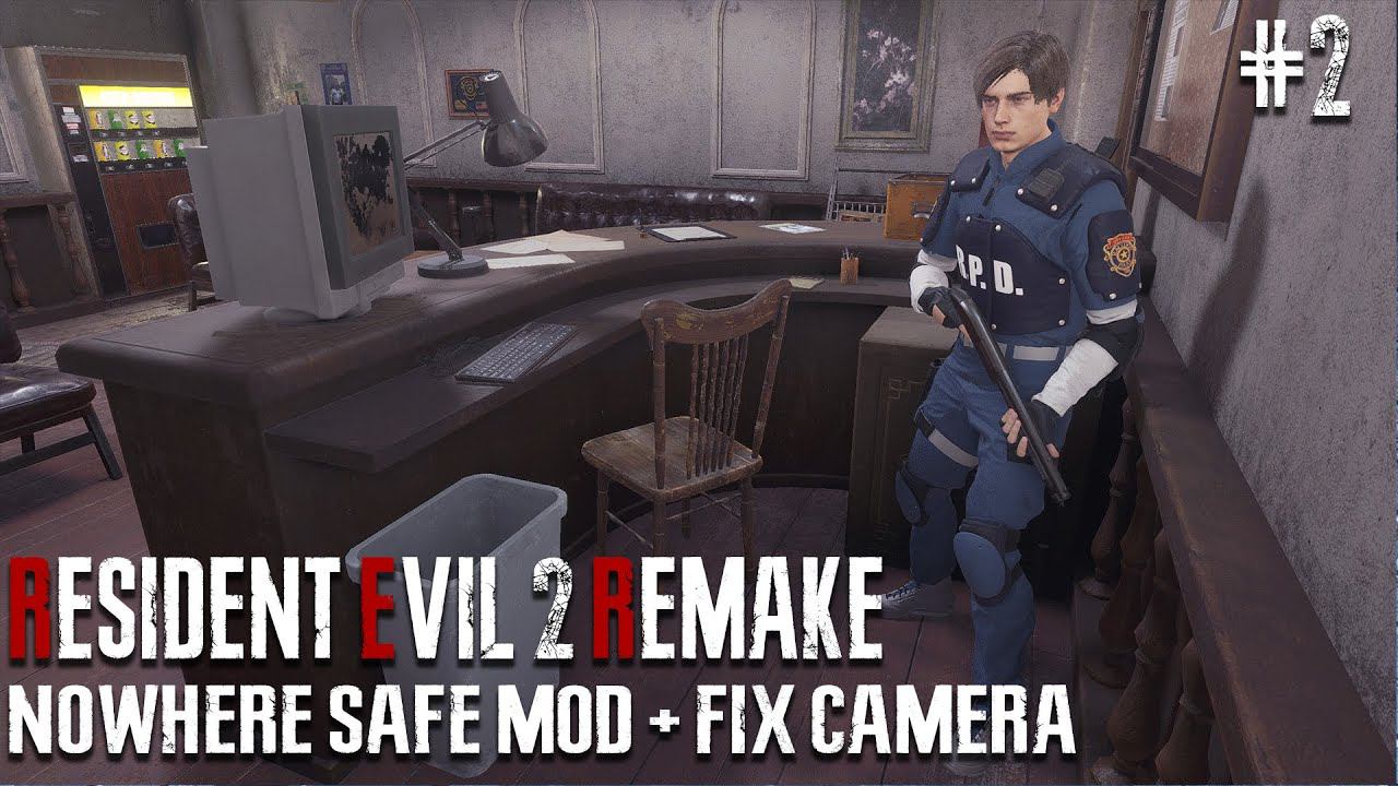 Resident Evil 2 Remake Nowhere Safe MOD ►FIXED CAMERA ► (Леон Кеннеди - Хард) #2 смотреть онлайн