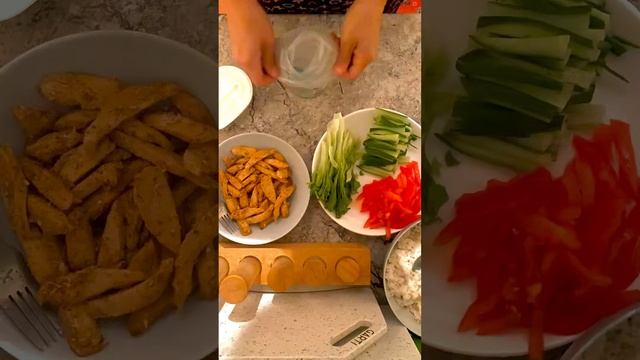 Роллы с курицей// Жареные роллы// Темпура с курицей//