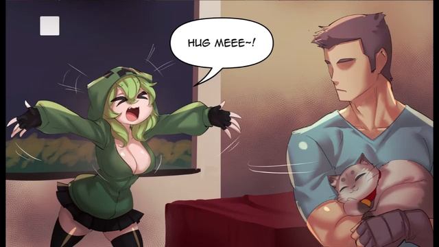 Minecraft Anime chapter 12 Creeper hates cats смотреть онлайн