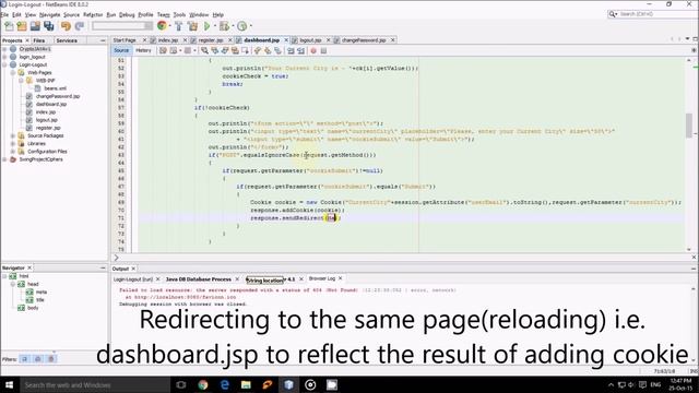 JSP | JSP project Part-3/3 - Maintaining Information client side, through cookies смотреть онлайн