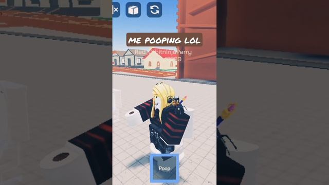 me pooping lol #roblox poop with friends