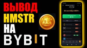 Hamster Kombat вывод крипты HMSTR из хомяка на криптобиржу BYBIT !