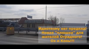 Идиотизму нет предела! Новая "плюшка" для жителей Отрадного! Ох и Конь!!!