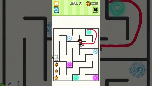 Maze Escape: Toilet Rush - Level 76