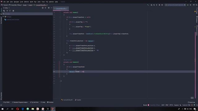 [UNITY] Плавное движение камеры за 2D объектом.