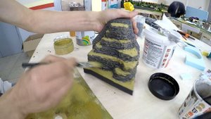 Создание горы для макетов в домашних условиях#2