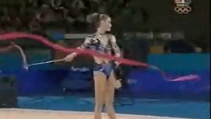 Yulia Barsukova RUS ribbon OG Sydey 2000 AA final