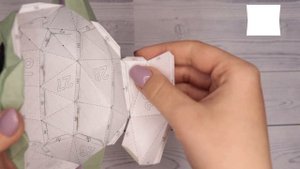 DIY МАЛЫШ ЙОДА ИЗ БУМАГИ (паперкрафт) - Baby Yoda Papercraft | Katrin//Kate