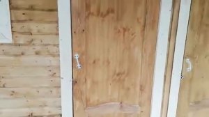 Душ туалет хозблок с верандой под одной крышей