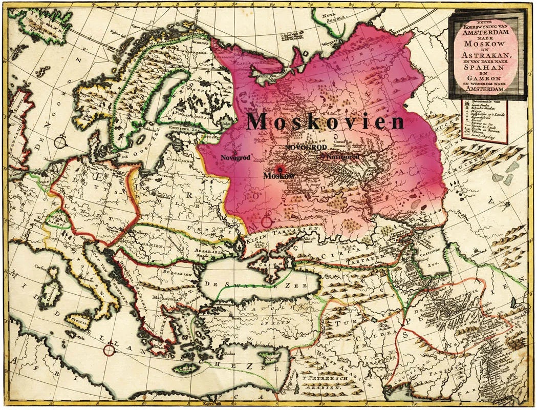 Карта россии 15 17 века