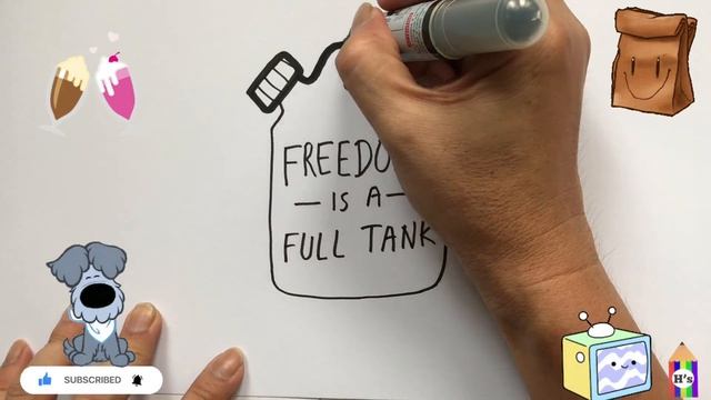 How To Draw a Gas Fuel Tank | Рисуем бензобак для детей смотреть онлайн