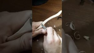 Как вырезать деревянную ложку. Wooden spoon