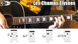 Les Champs Elysees Guitar Chords Joe Dassin